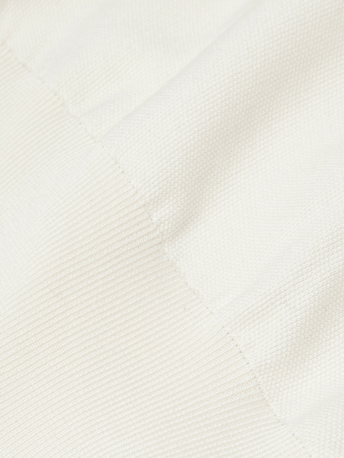 LORO PIANA SLIM-FIT COTTON AND SILK-BLEND PIQUÉ T-SHIRT