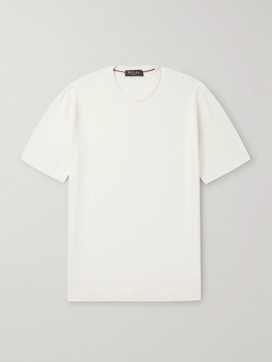 Loro Piana Slim-Fit Cotton and Silk-Blend Piqué T-Shirt - Men