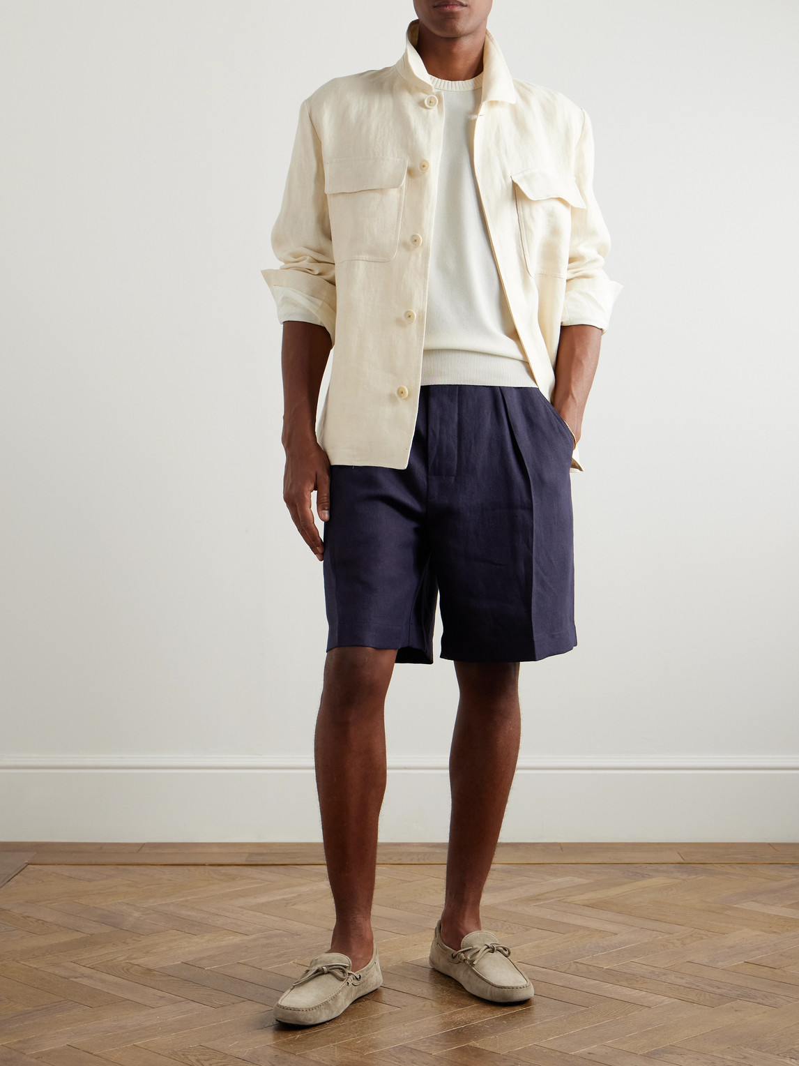 Shop Loro Piana Slim-fit Cotton And Silk-blend Piqué T-shirt In White