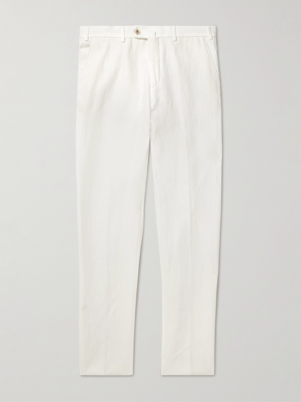 Loro Piana Carlo Straight-Leg Linen Trousers - Men
