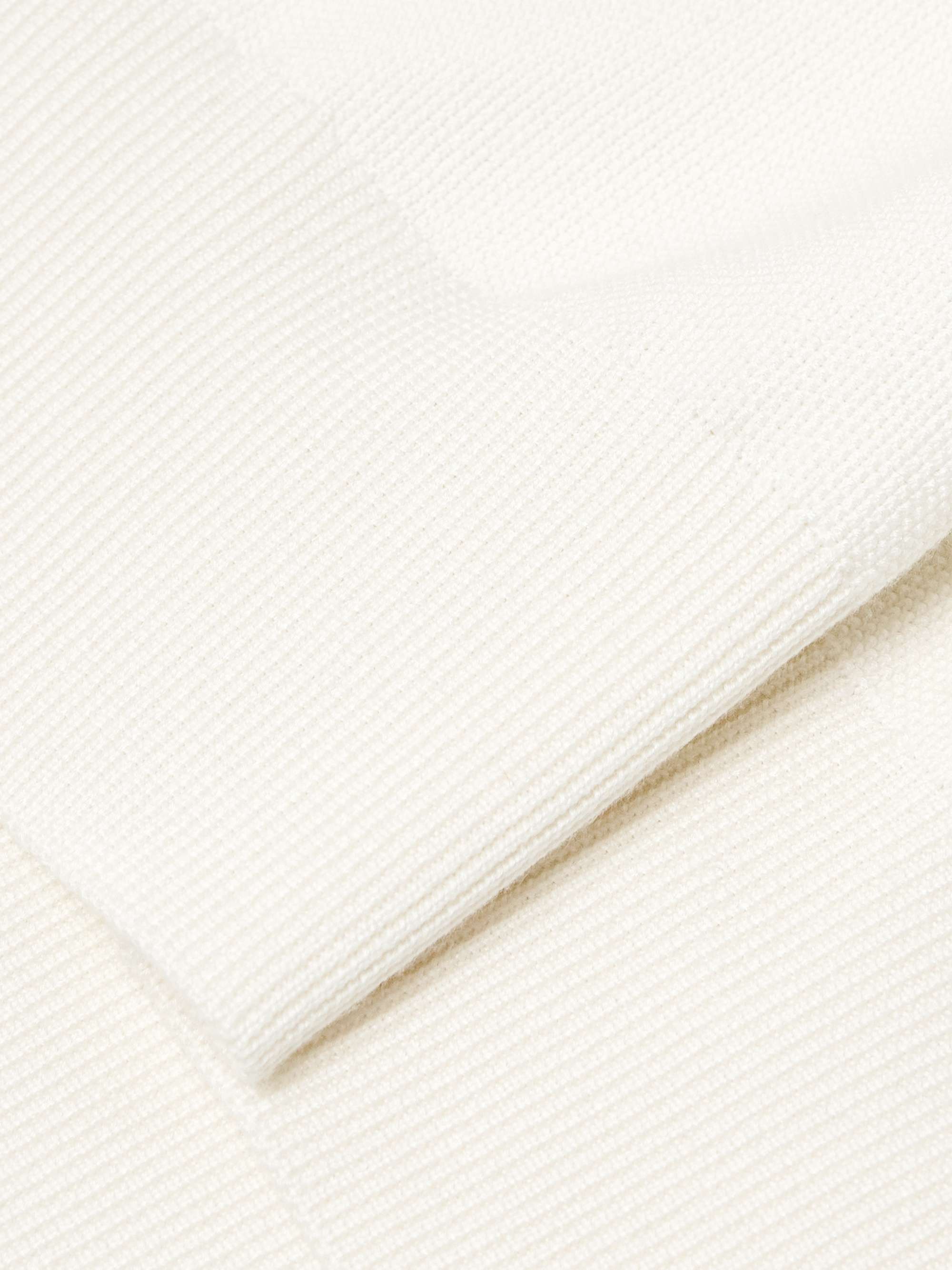 LORO PIANA Cotton and Silk-Blend Piqué Sweater