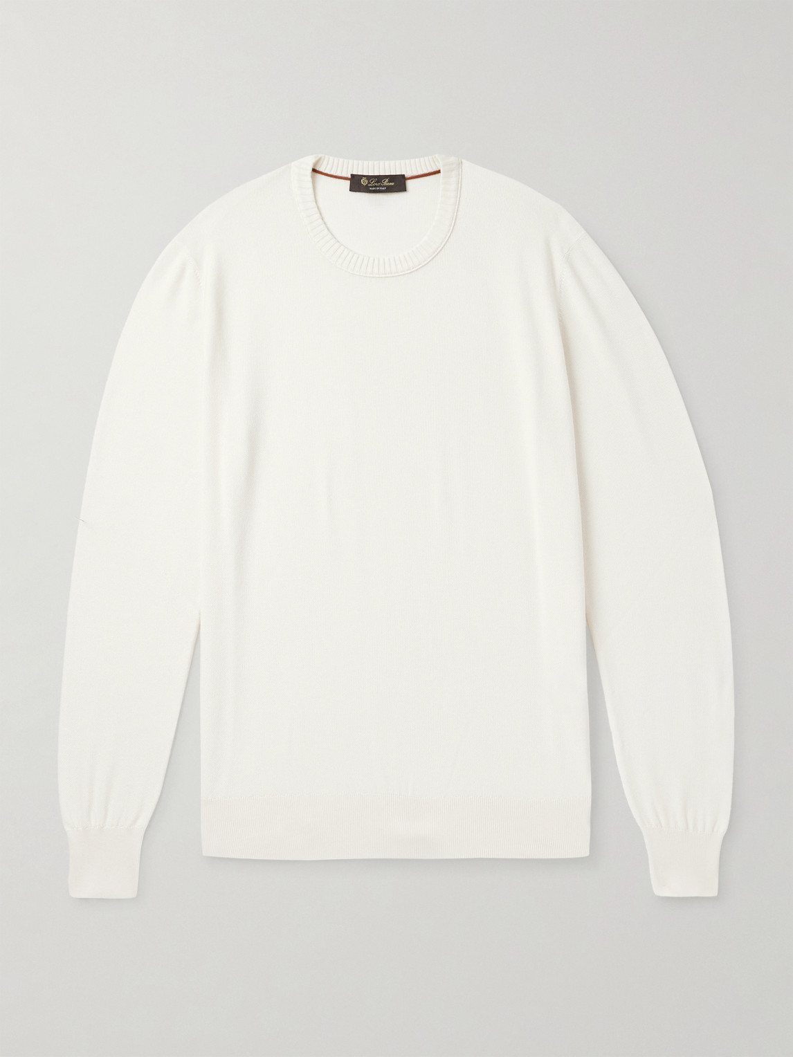 Loro Piana Cotton and Silk-Blend Piqué Sweater - Men