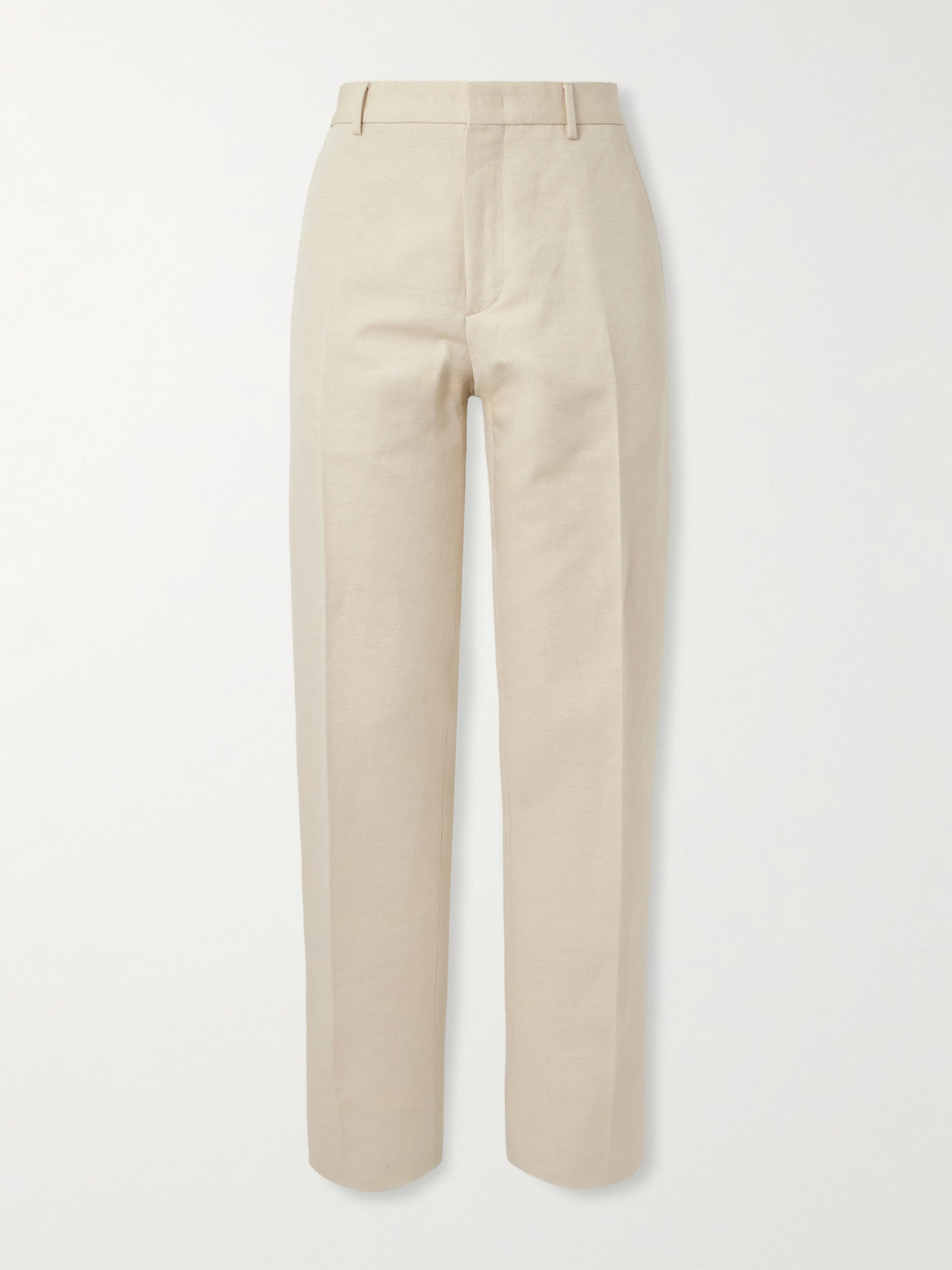 Loro Piana Cedric Tapered Cotton and Linen-Blend Canvas Trousers - Men