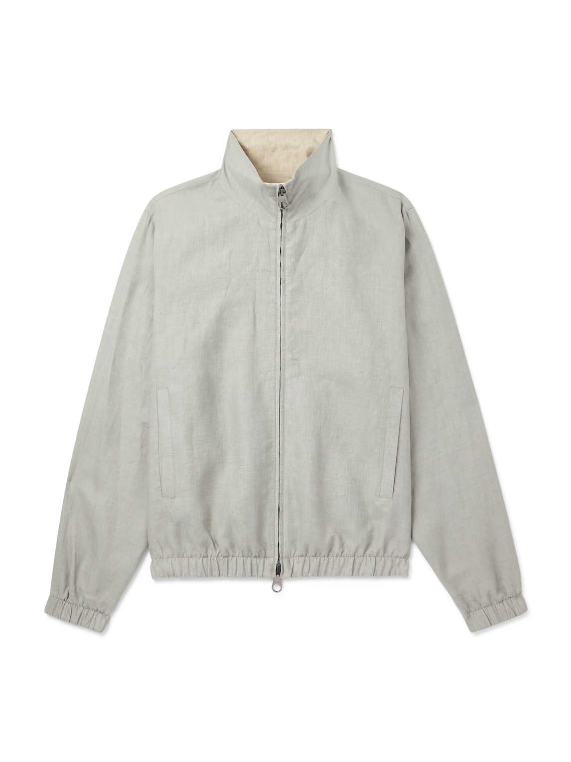 Reversible Linen Bomber Jacket