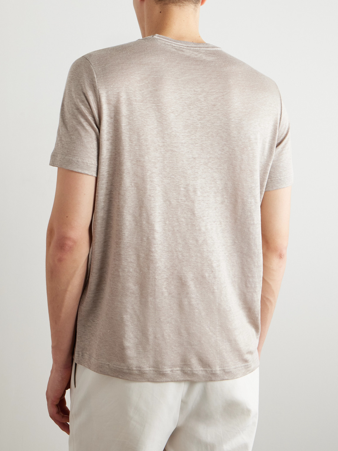 Loro Piana Linen T-shirt In Neutral