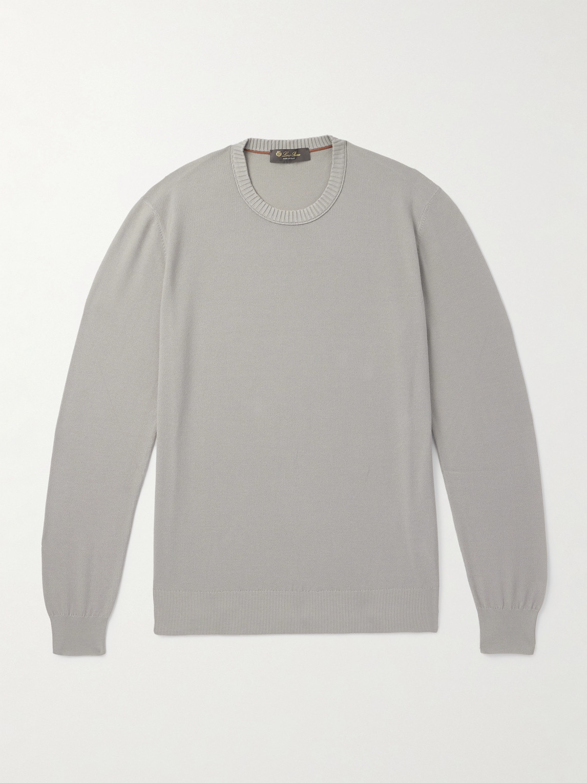 Loro Piana Cotton and Silk-Blend Piqué Sweater - Men