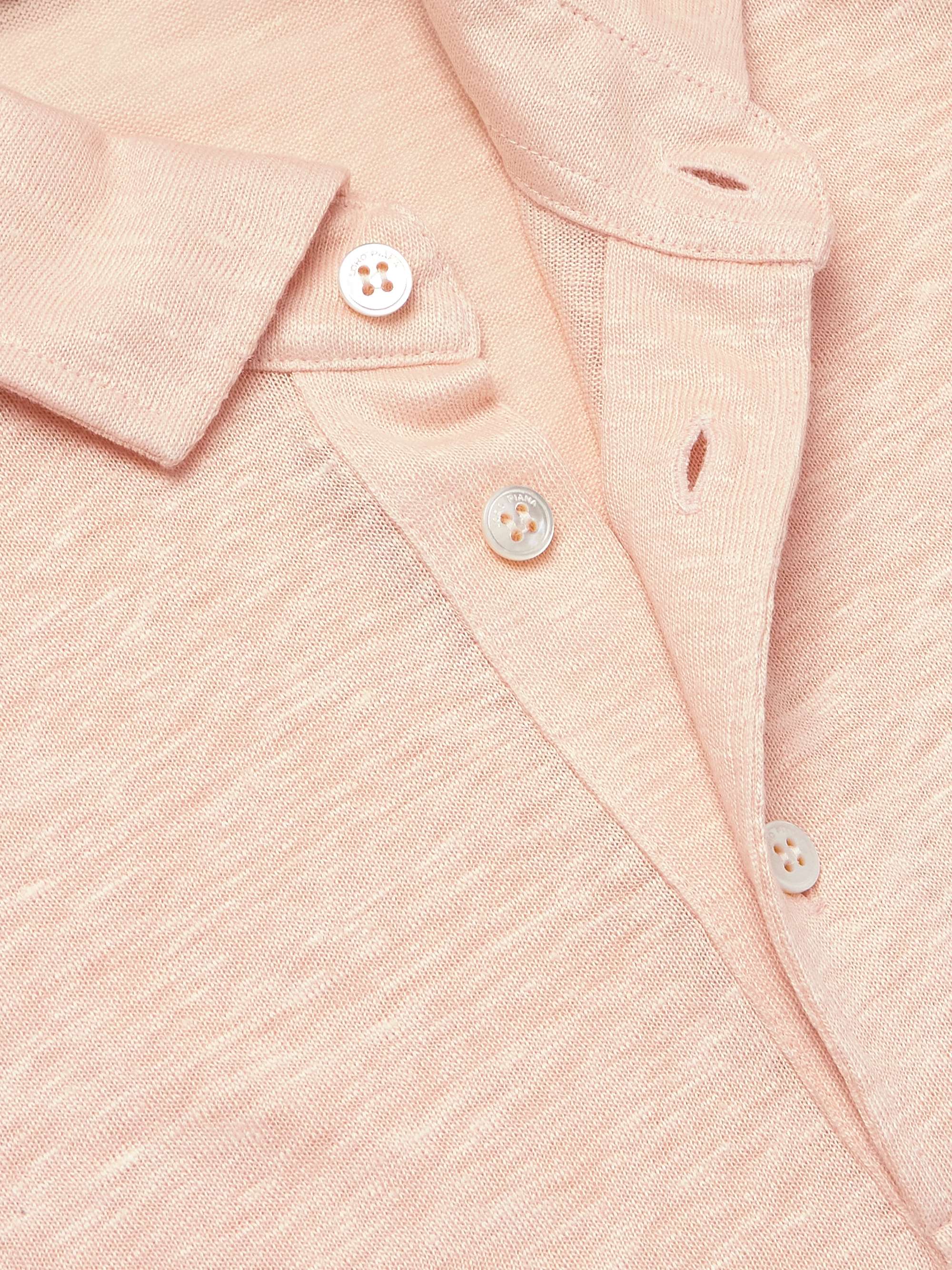 LORO PIANA Linen-Jersey Polo Shirt
