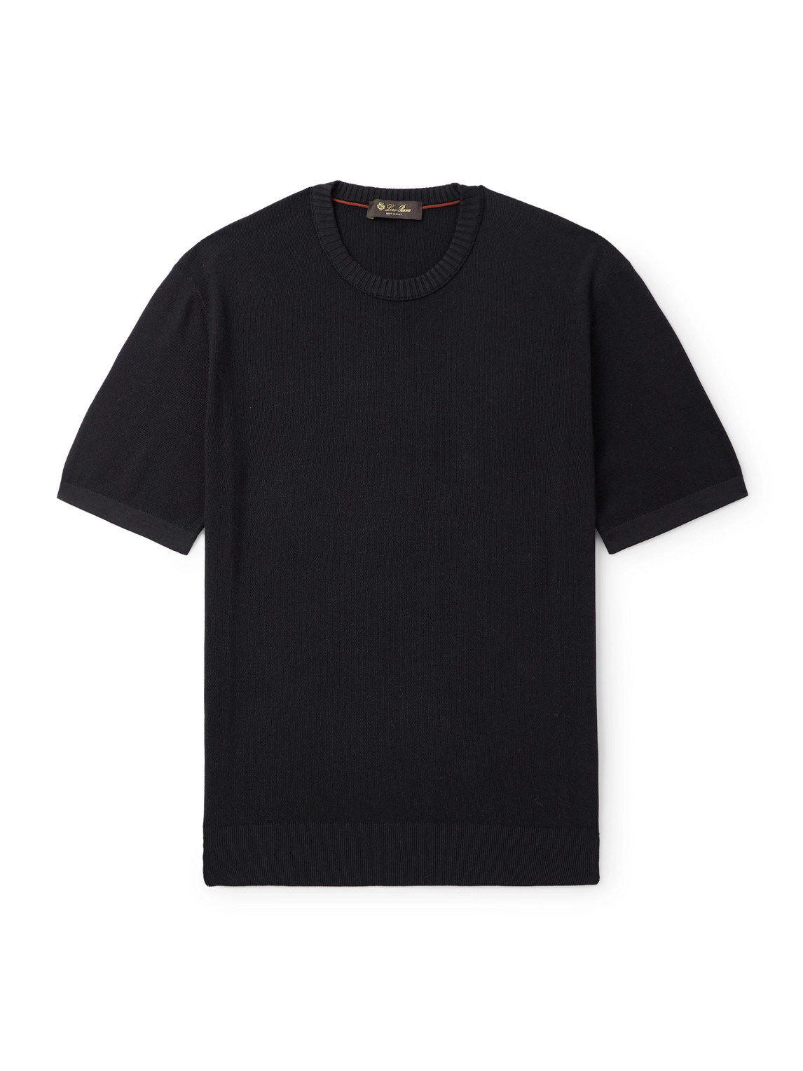 Slim-Fit Cotton and Silk-Blend Piqué T-Shirt