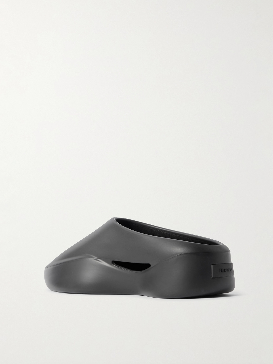 Shop Fear Of God Eva Runner Rubber Mules In Black