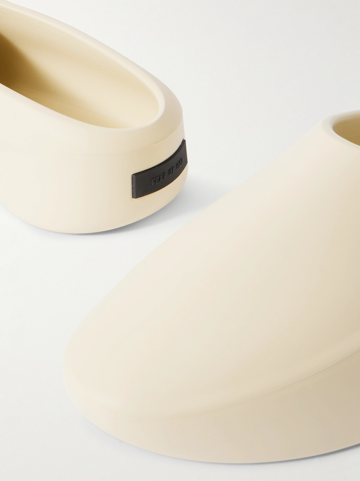 Fear Of God Eva Runner Rubber Mules In Neutrals