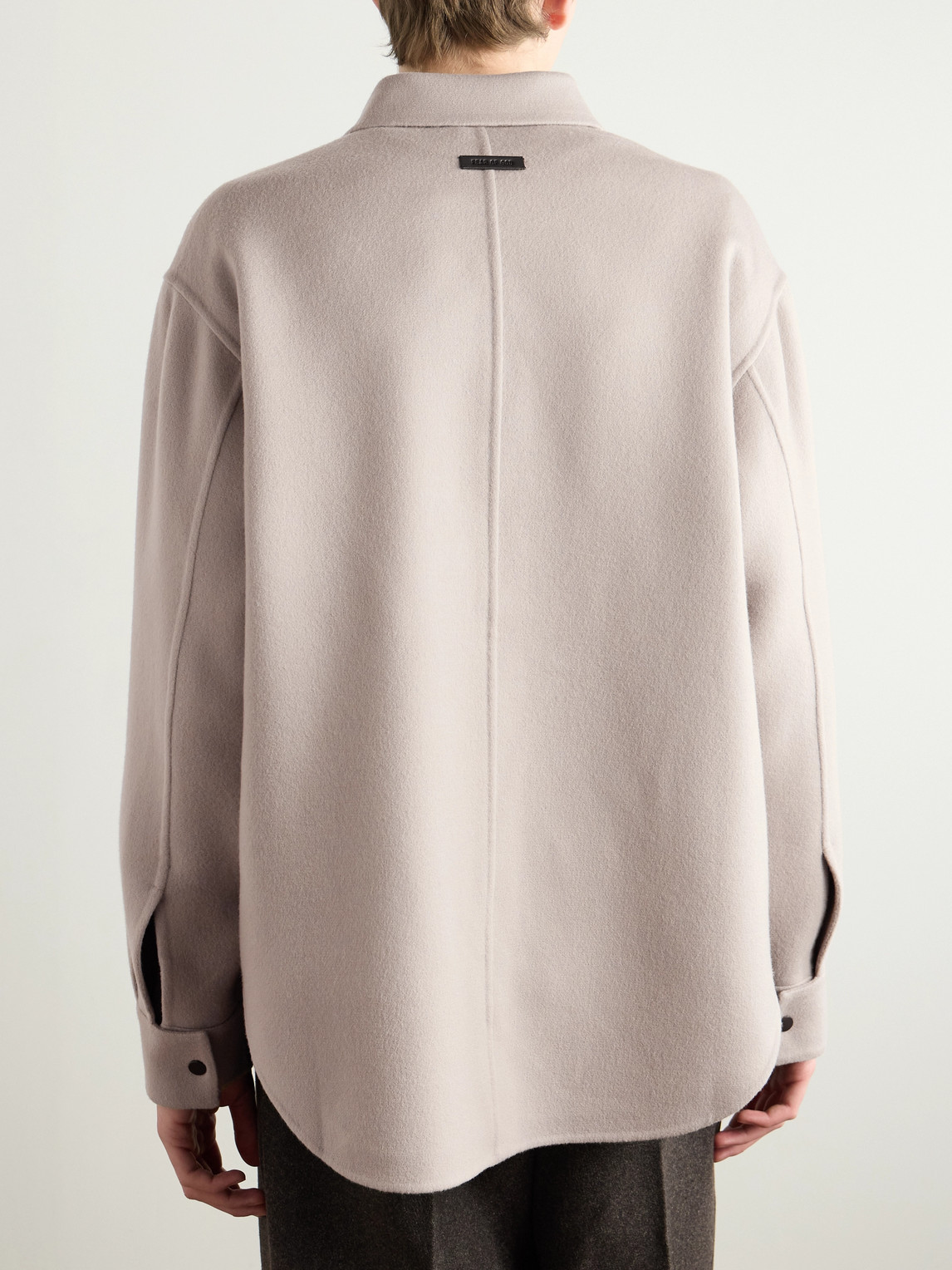 FEAR OF GOD OVERSIZED DOUBLE-FACED VIRGIN WOOL AND CASHMERE-BLEND OVERSHIRT