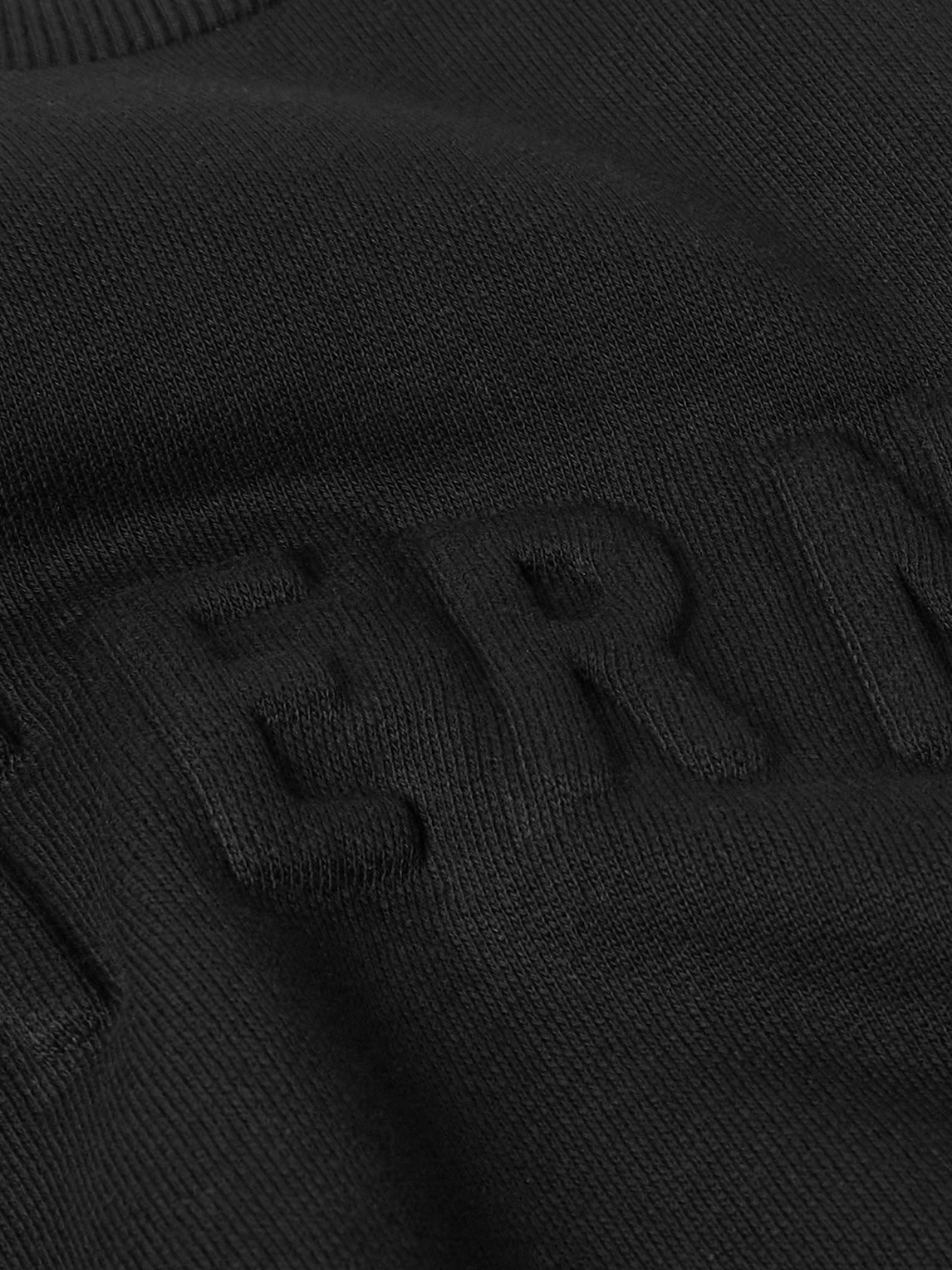 Fear Of God Eternal Oversized Logo-embossed Cotton-blend Jersey Sweatshirt In Black