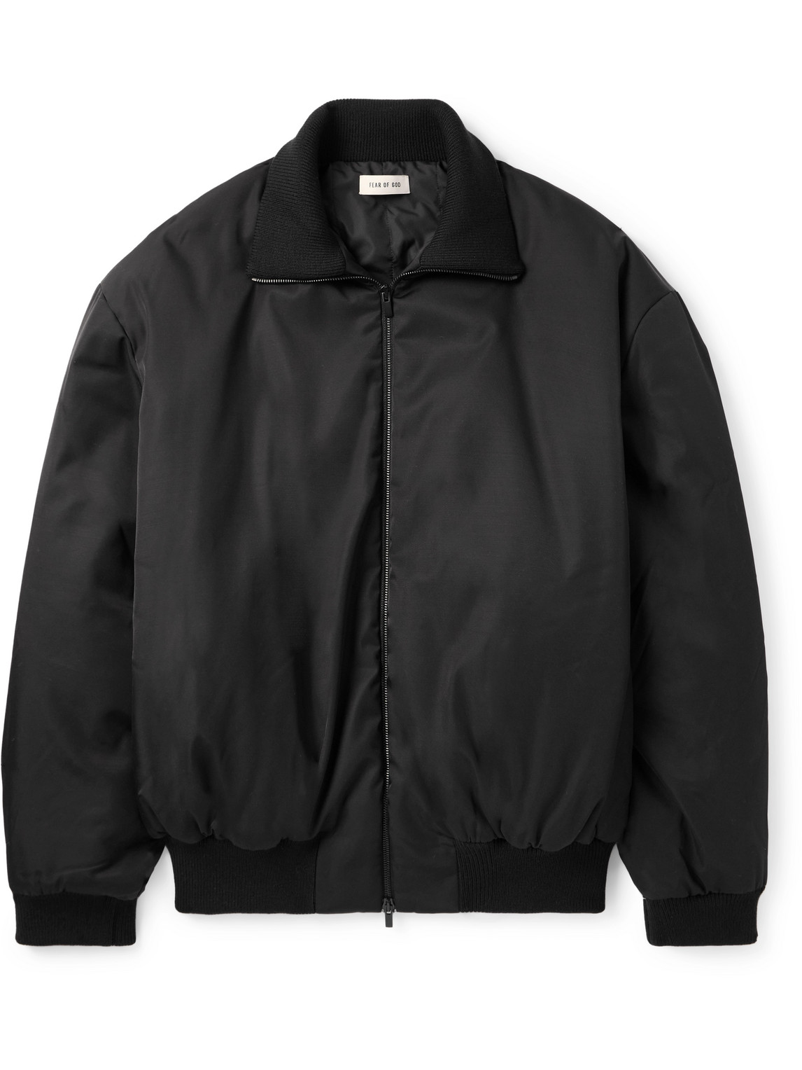 Fear Of God Padded Shell Bomber Jacket In Black