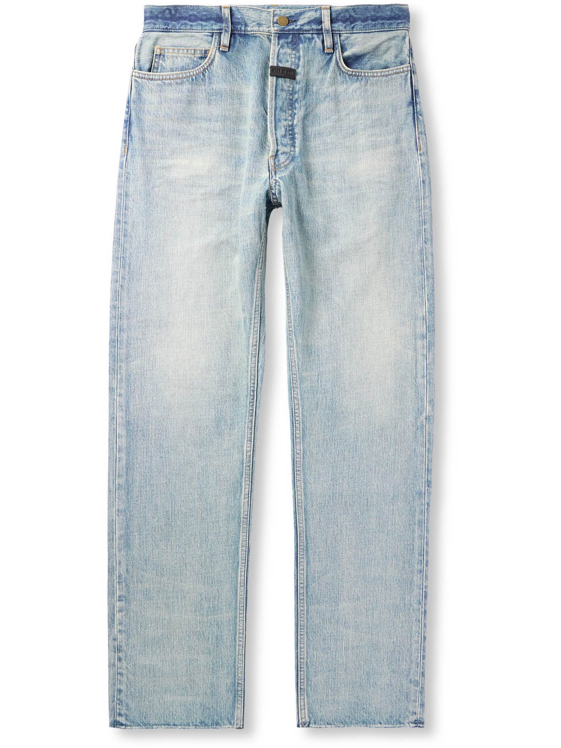 Fear Of God Tapered Jeans In Blue