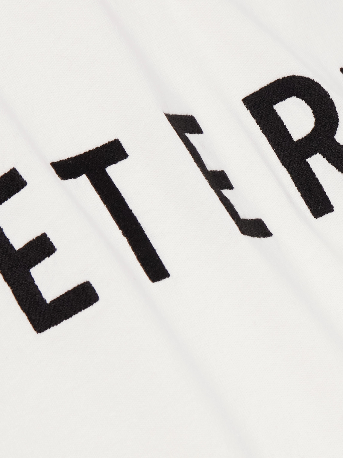 Fear Of God Eternal Oversized Logo-detailed Cotton-jersey T-shirt In White