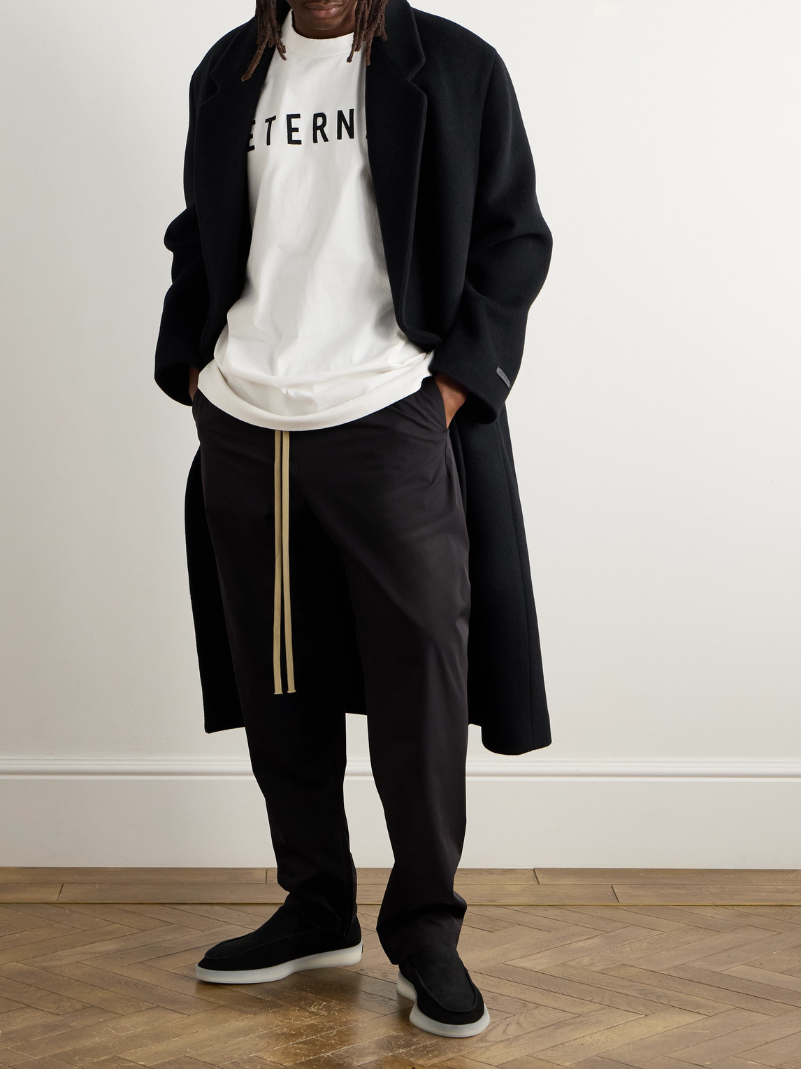 Fear Of God Eternal Oversized Logo-detailed Cotton-jersey T-shirt In White