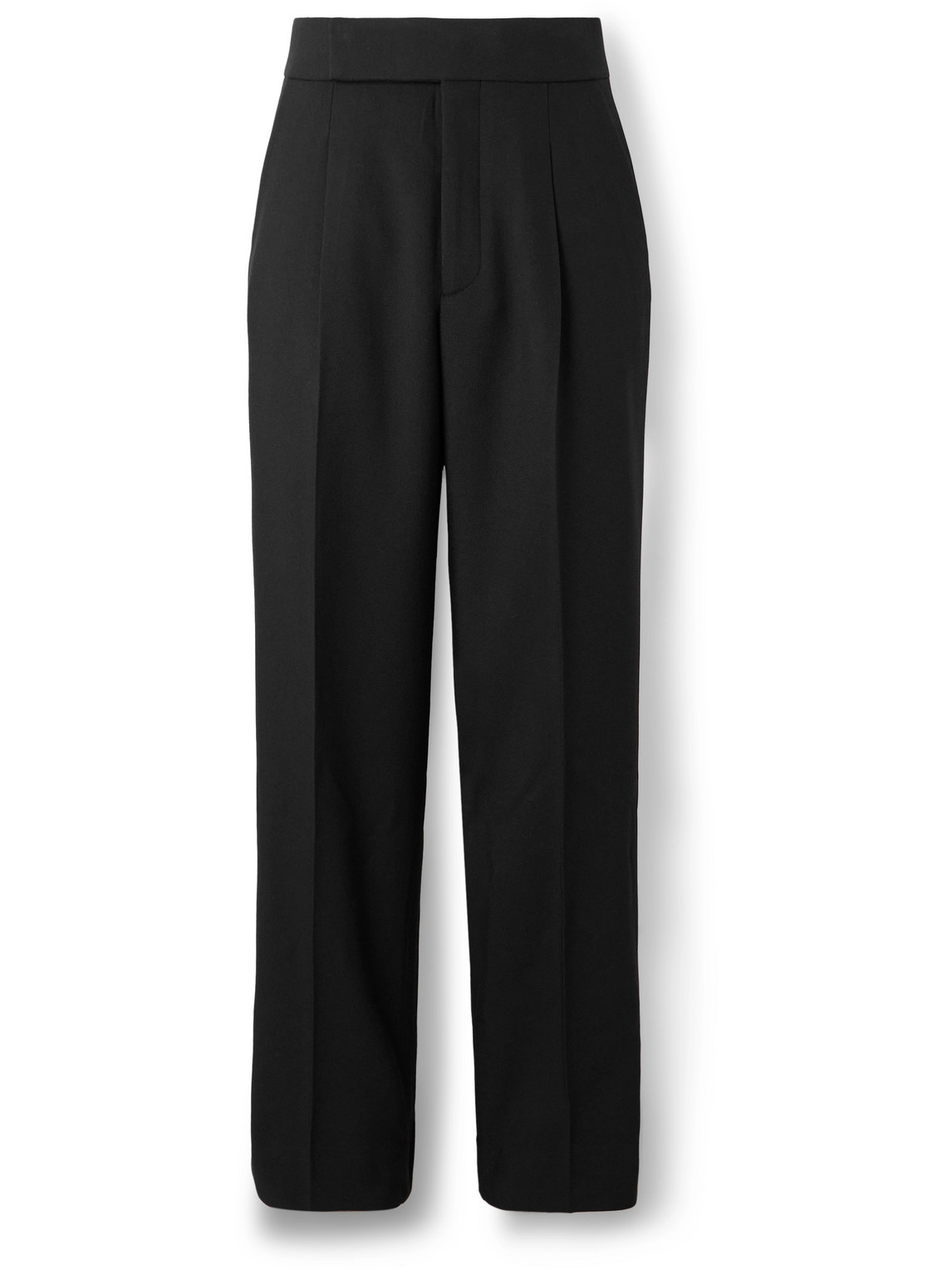 Eternal Wide-Leg Pleated Wool Trousers