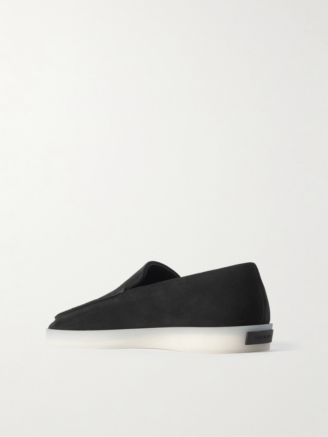 Fear Of God Suede Loafers With Rubber Sole And Round Toe In Black