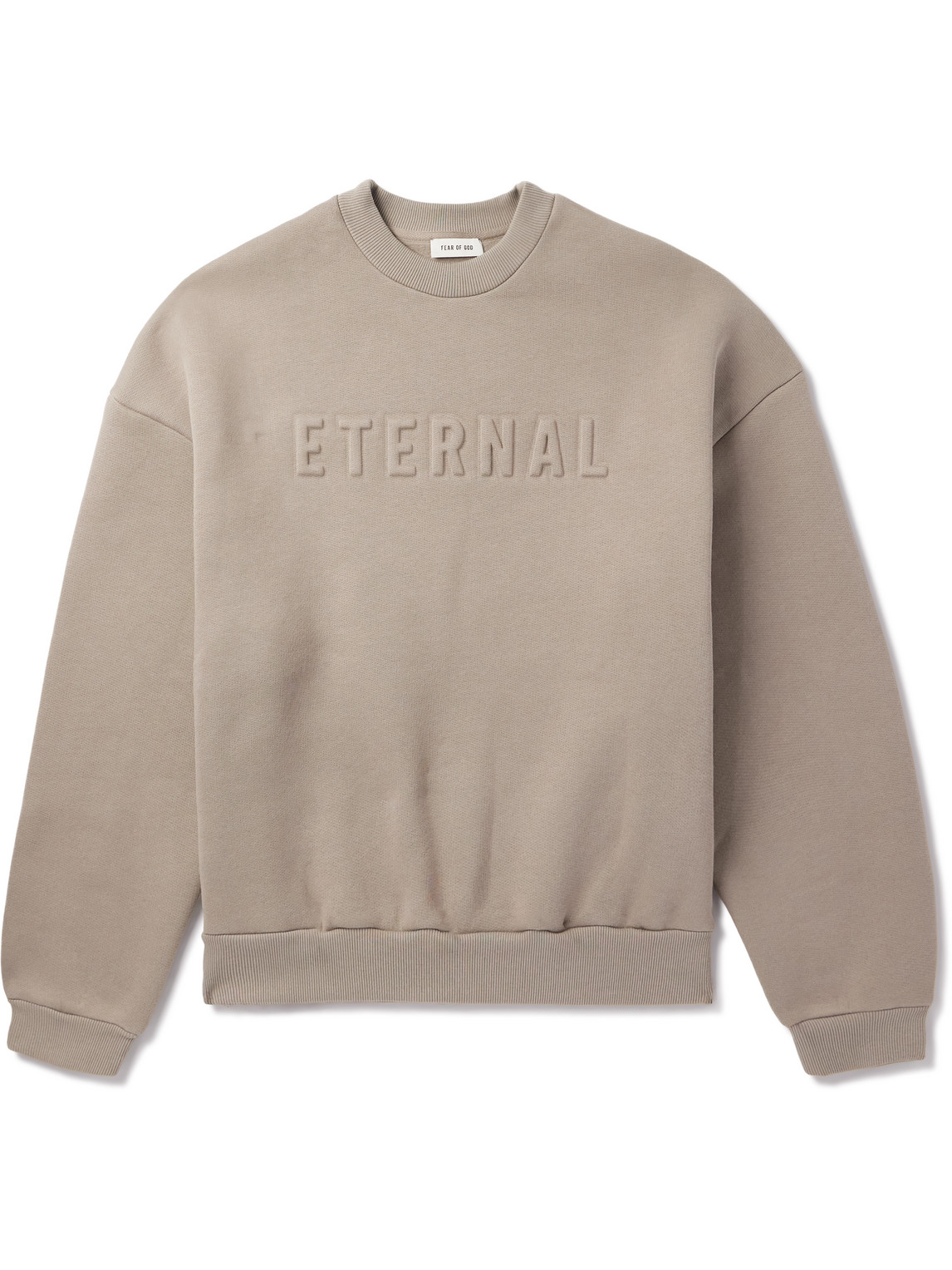 Eternal Oversized Logo-Embossed Cotton-Blend Jersey Sweatshirt