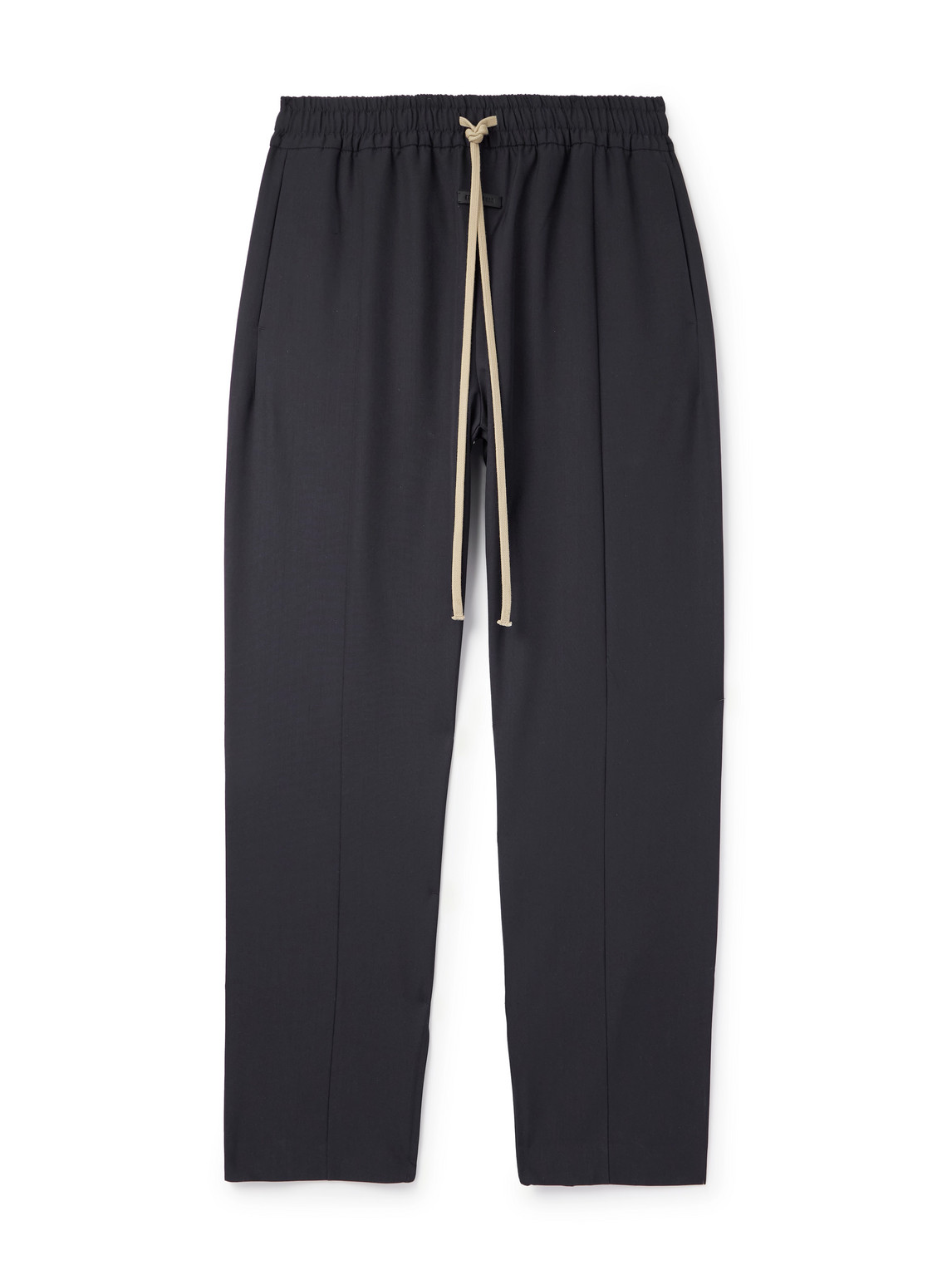 Fear Of God Straight-leg Wool Drawstring Trousers In Blue
