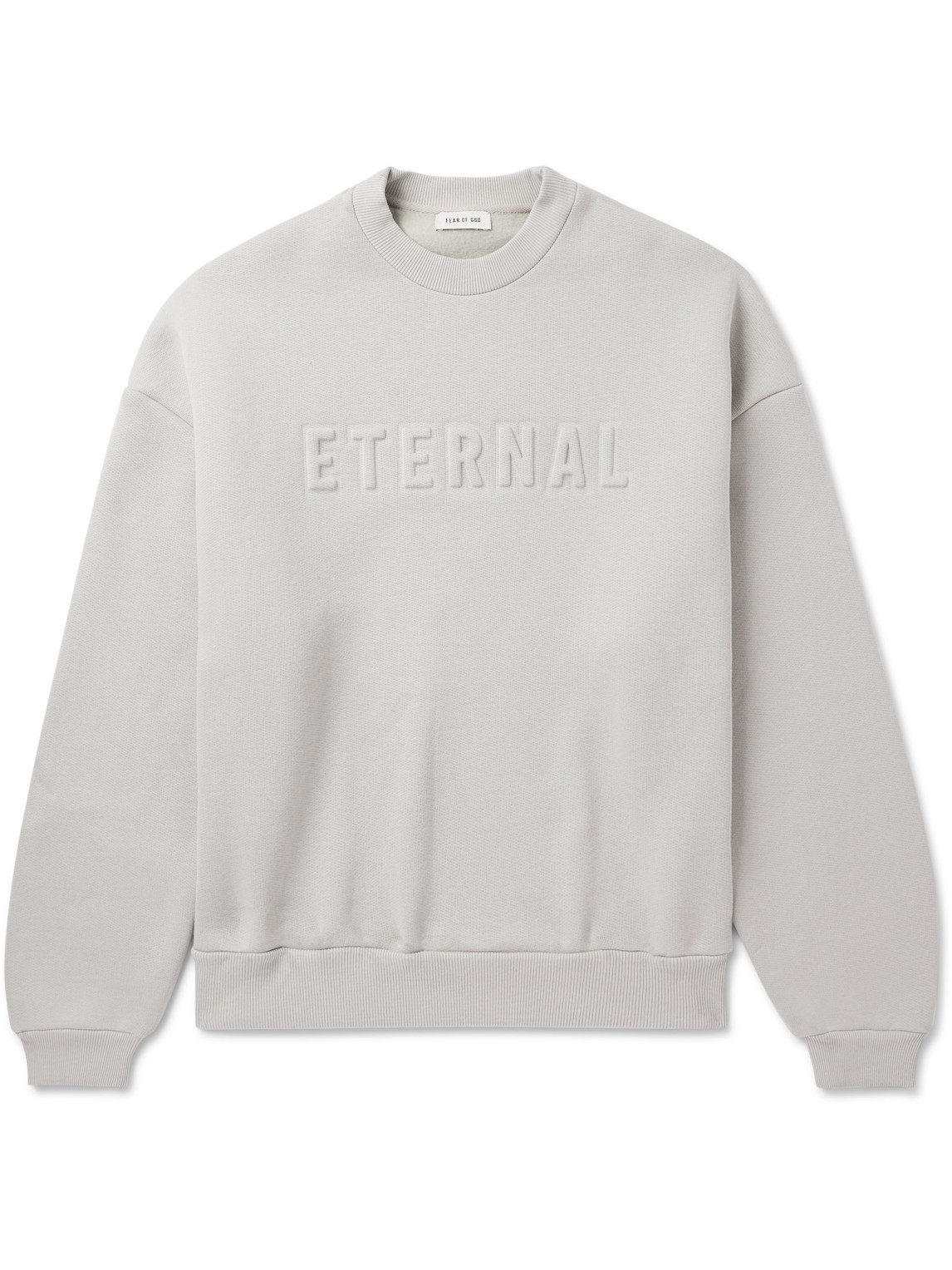 Eternal Oversized Logo-Embossed Cotton-Blend Jersey Sweatshirt