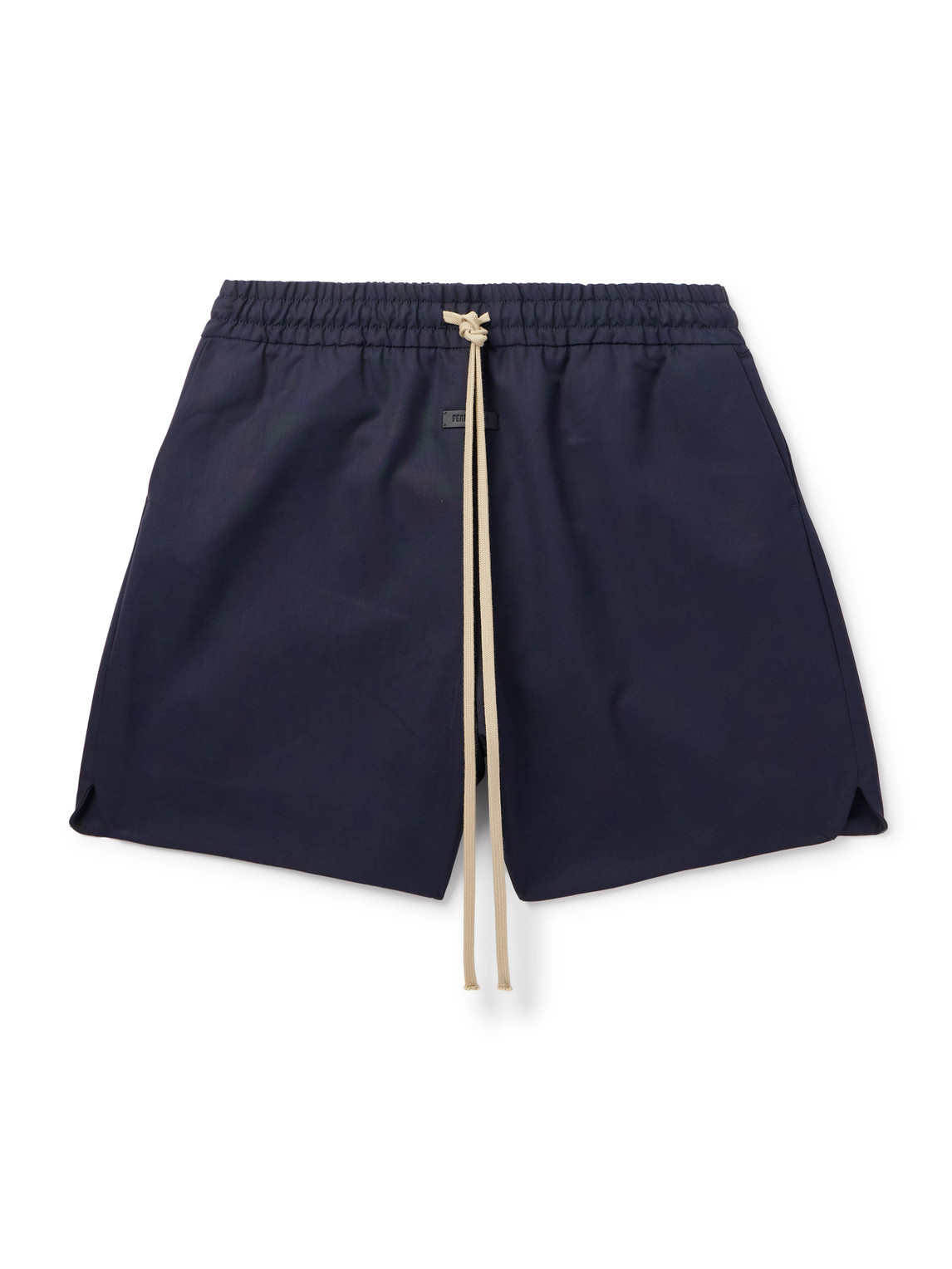 Fear Of God Straight-leg Canvas Drawstring Shorts In Blue