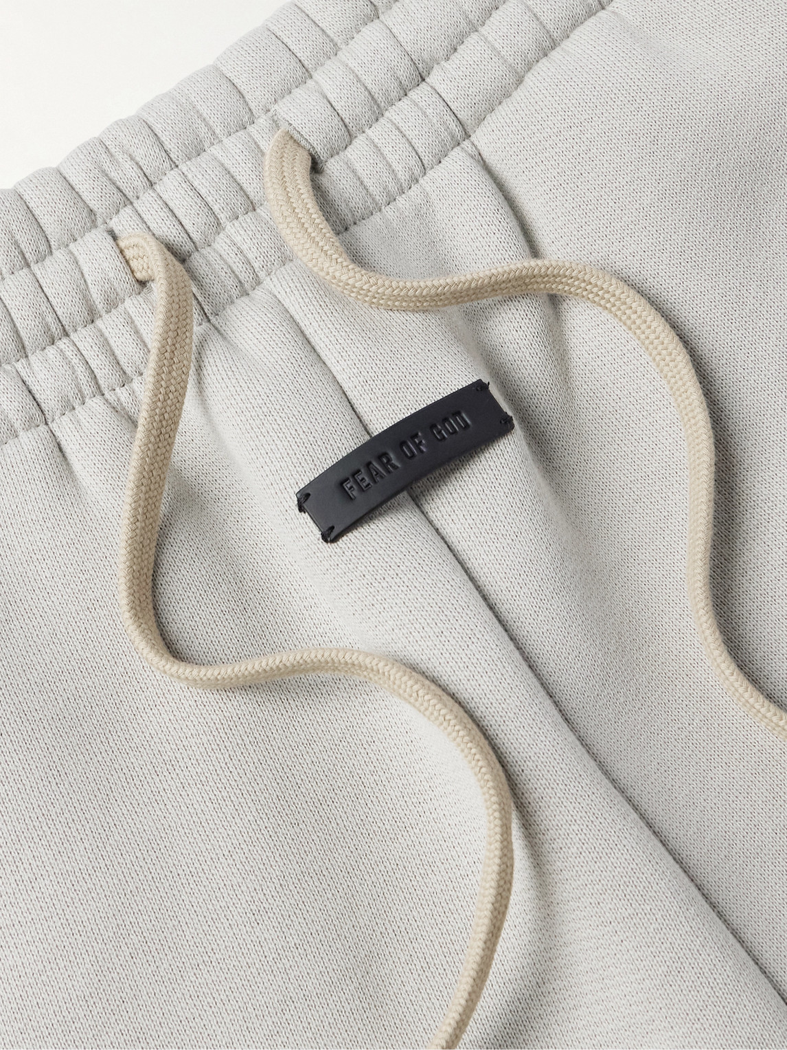 Fear Of God Drawstring Label Shorts In Gray