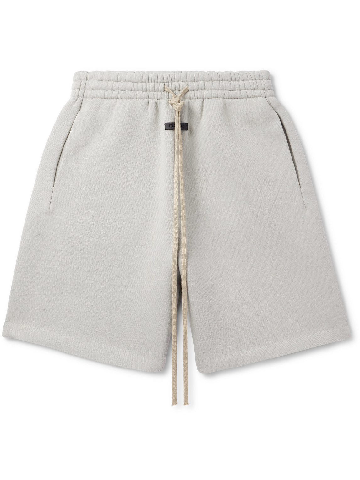 Fear Of God Drawstring Label Shorts In Gray