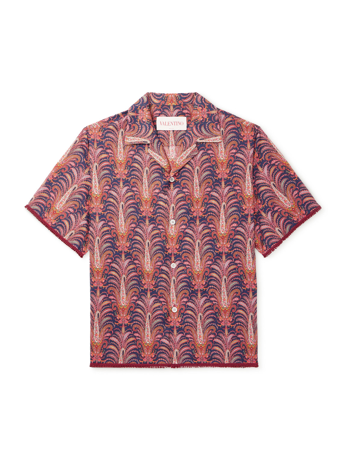 Valentino Garavani Bowling Voyage Imaginaire Shirt In Red