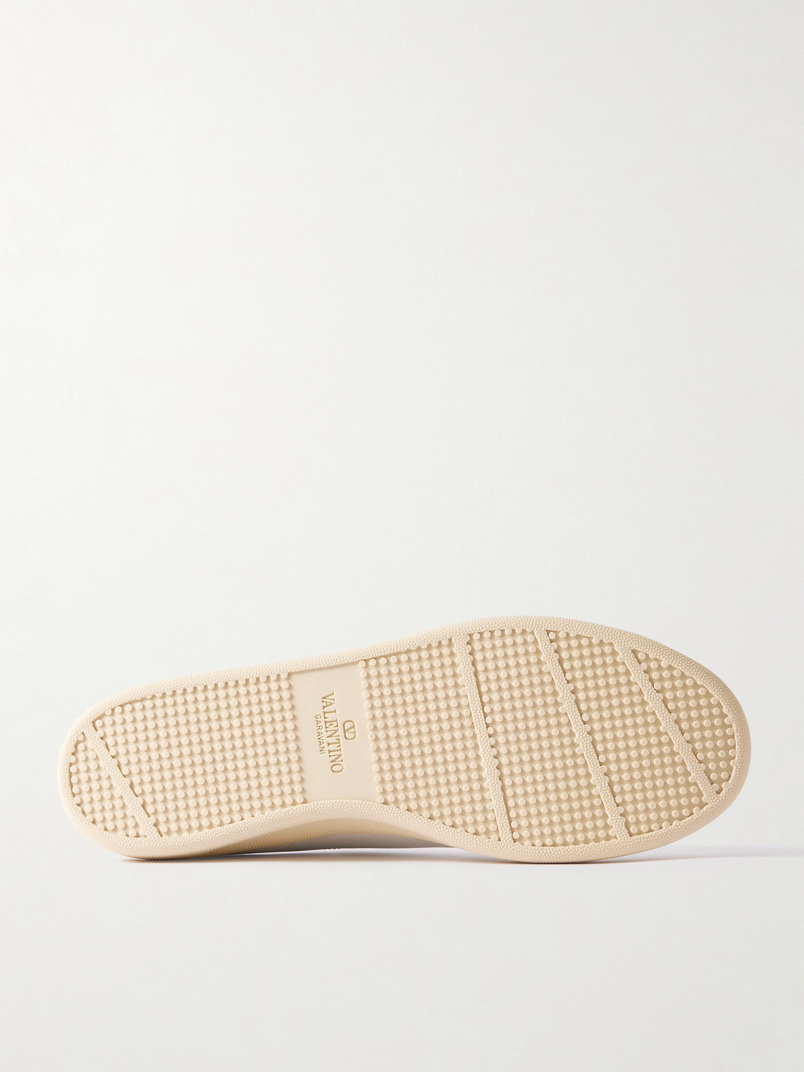 Valentino Royco Low-top Leather Sneakers With Italian Sizing In White