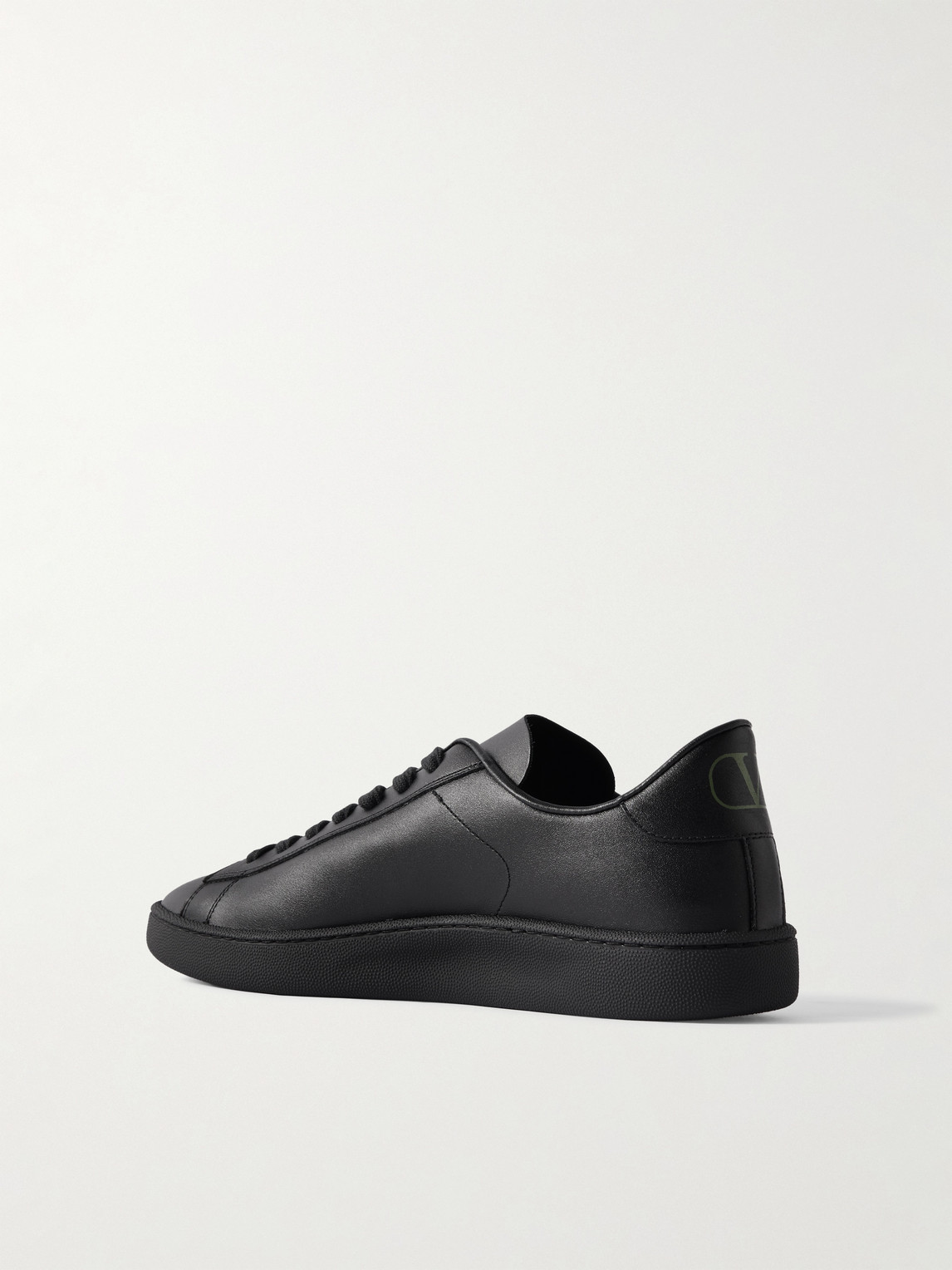 Valentino Low Top Rubber Sole Sneakers In Black