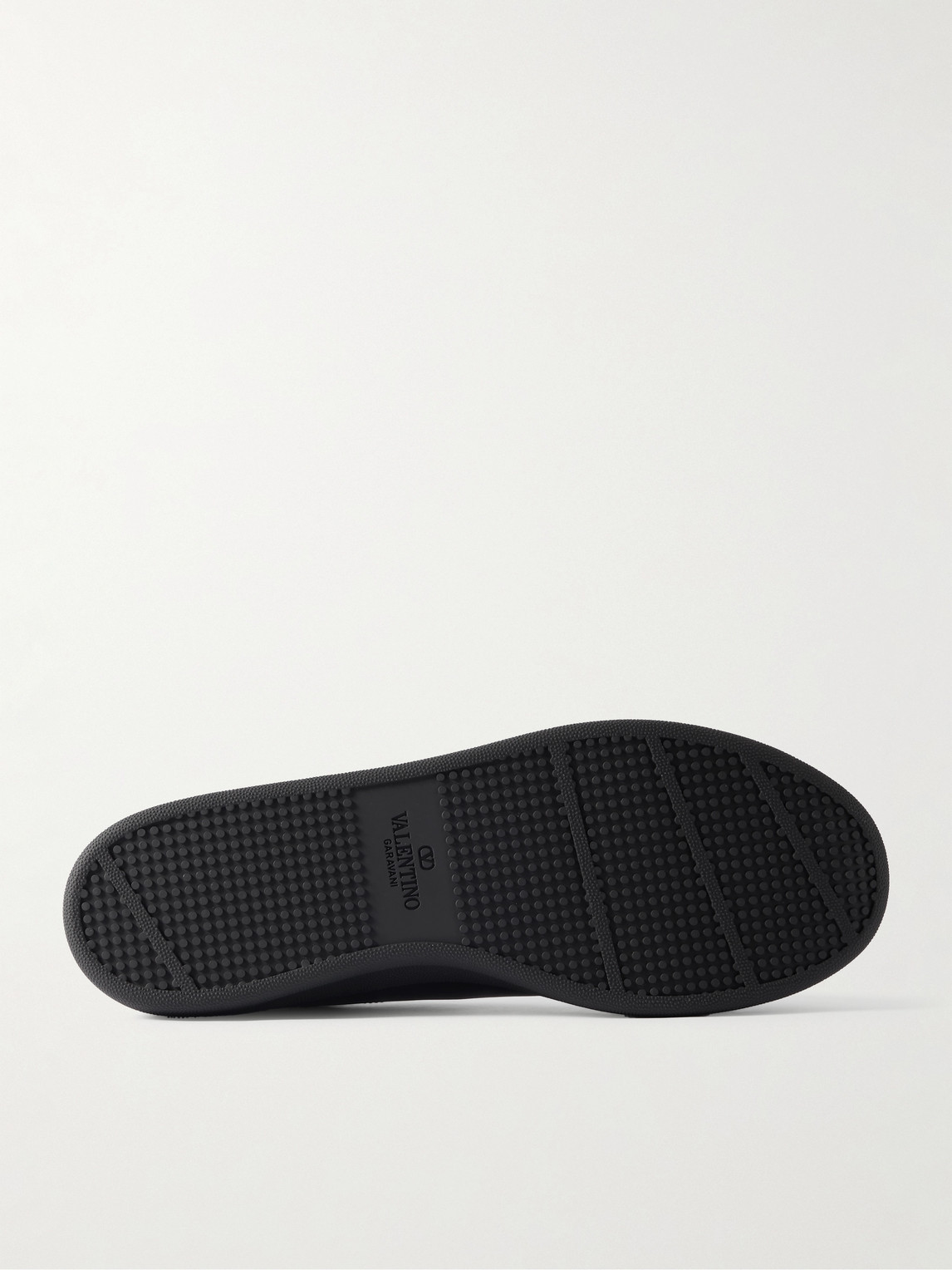 Valentino Low Top Rubber Sole Sneakers In Black
