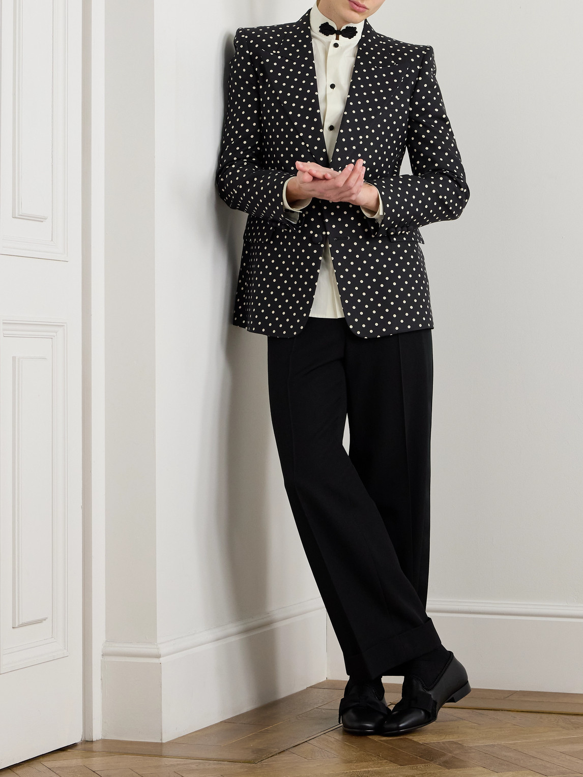 【送料&関税込】Valentino Polka Dot Shantung Blazer Valentino Polka Dot Shantung Blazer | italist