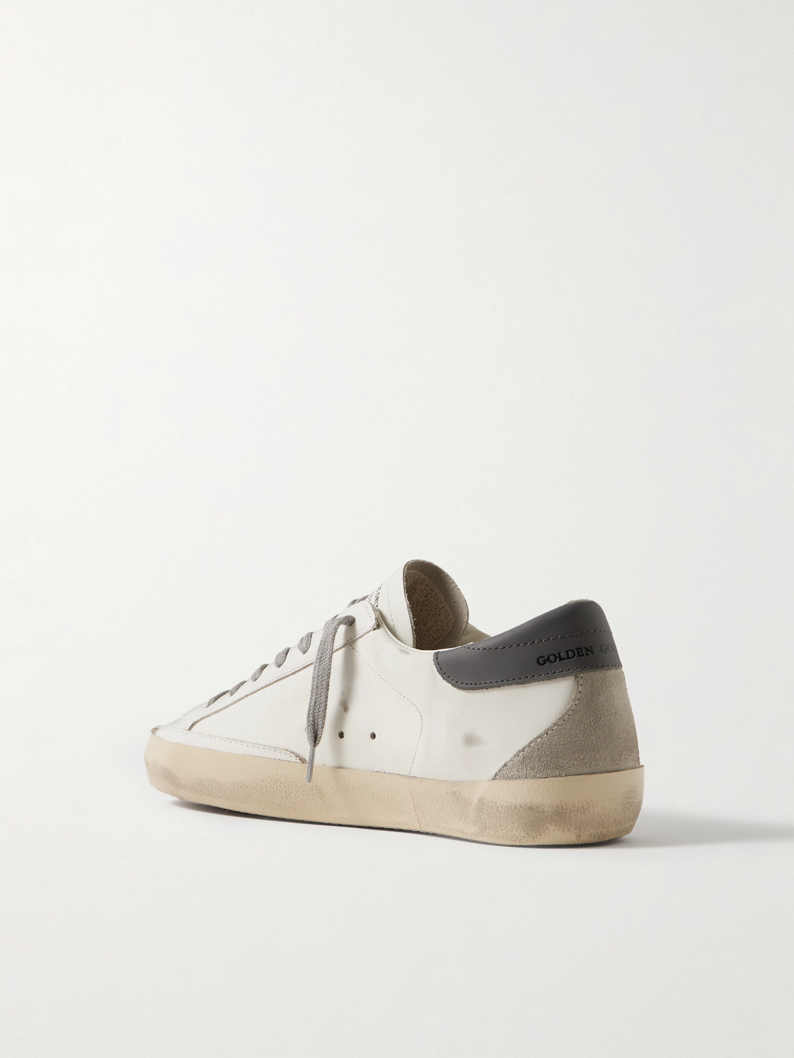 Golden Goose Panelled Sneakers With Signature Star Patch And Distressed Effect