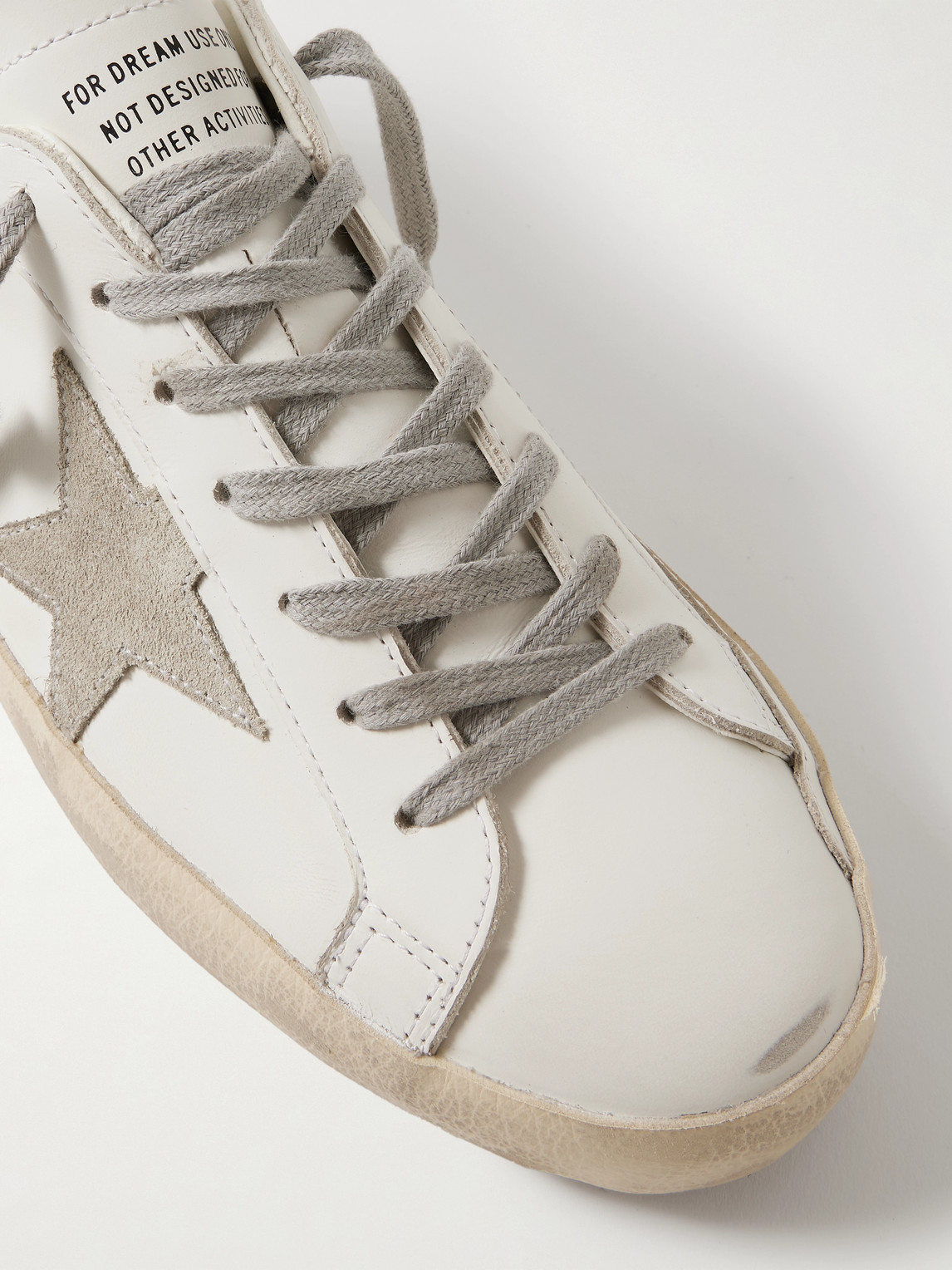 Golden Goose Panelled Sneakers With Signature Star Patch And Distressed Effect