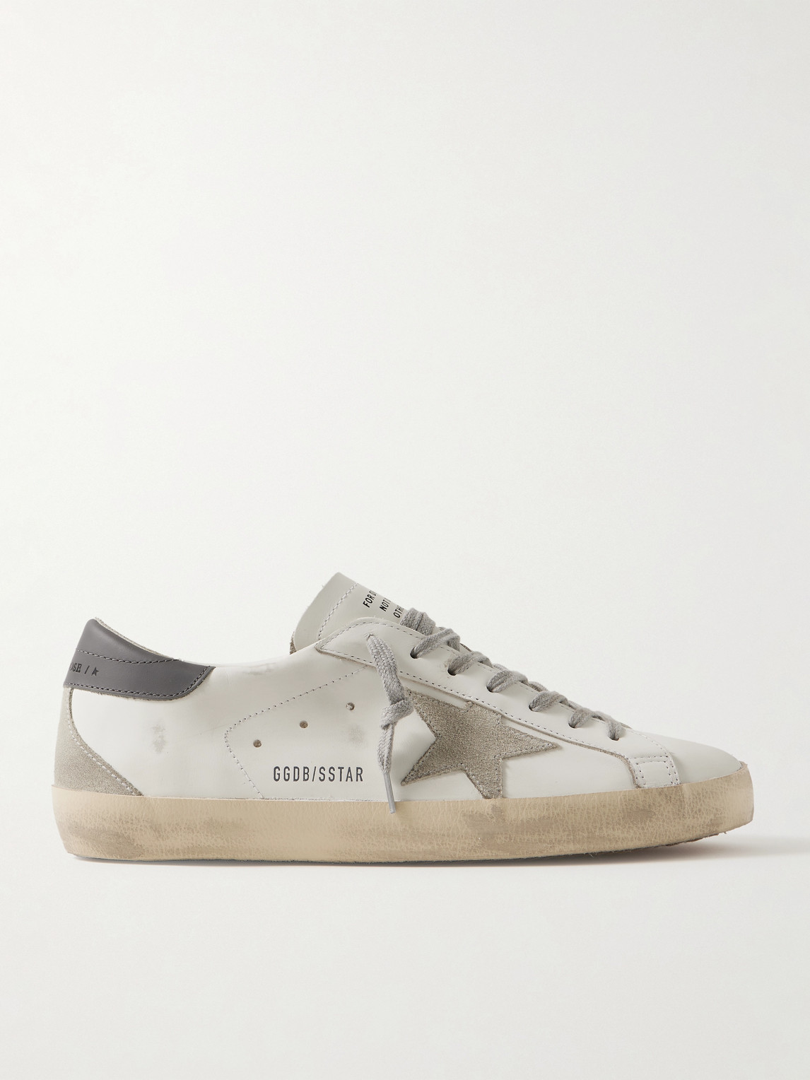 Golden Goose Super-Star Distressed Suede-Trimmed Leather Sneakers - Men