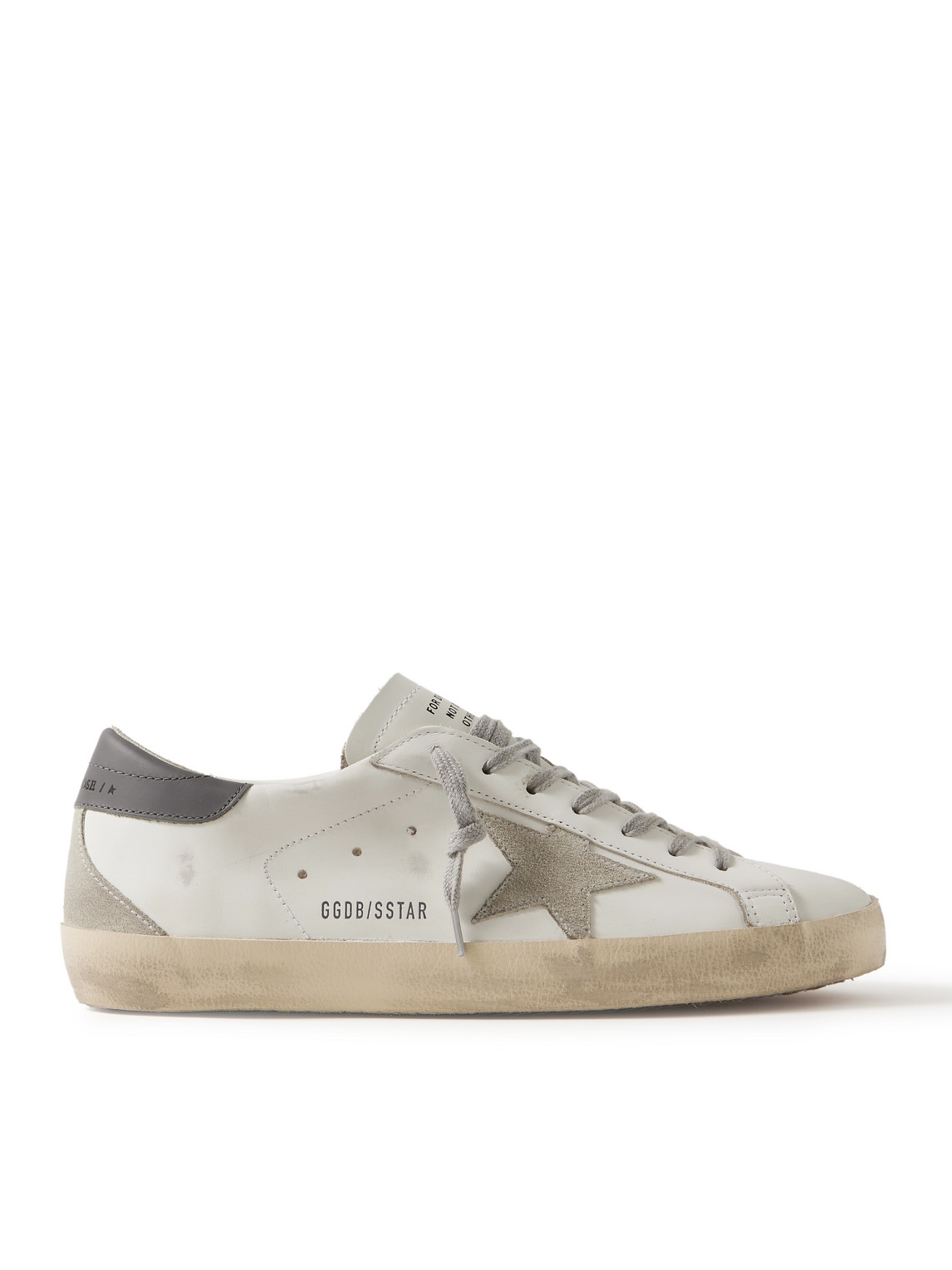 Golden Goose Panelled Sneakers With Signature Star Patch And Distressed Effect