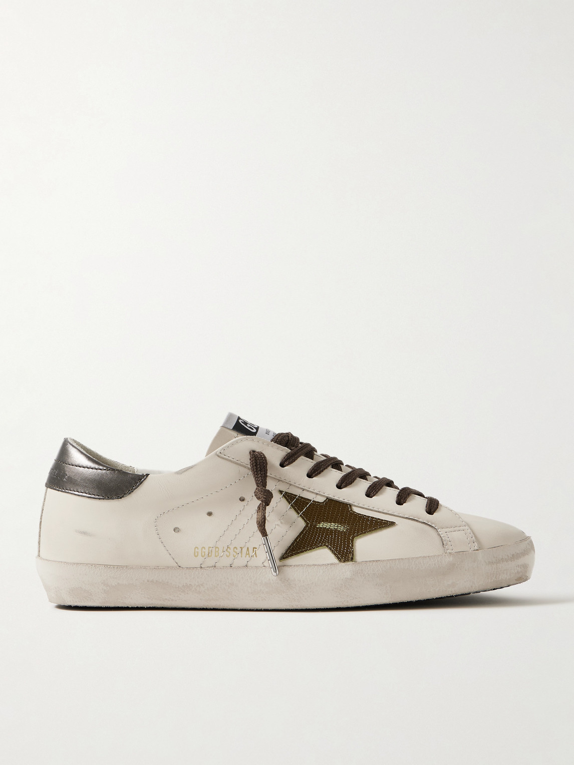 Golden Goose Super-Star Distressed Leather Sneakers - Men