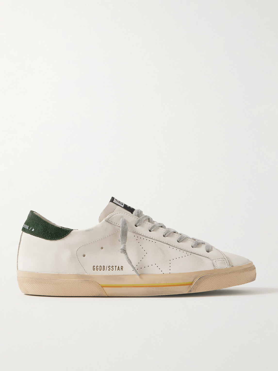 Golden Goose Superstar Suede-Trimmed Distressed Leather Sneakers - Men