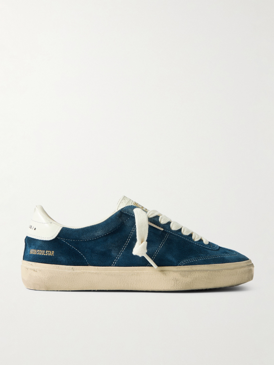 Golden Goose Soul-Star Distressed Leather-Trimmed Suede Sneakers - Men