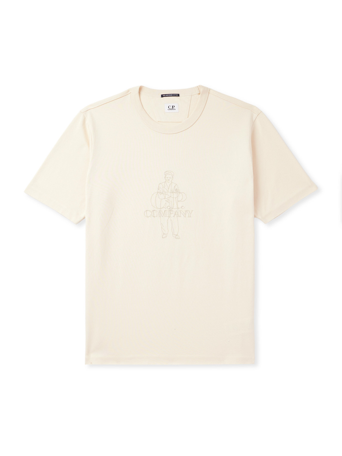 Embroidered Cotton-Jersey T-Shirt
