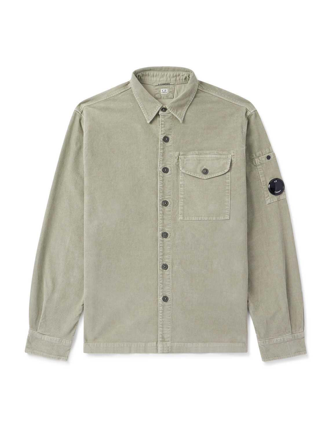 Logo-Appliquéd Cotton-Blend Corduroy Overshirt