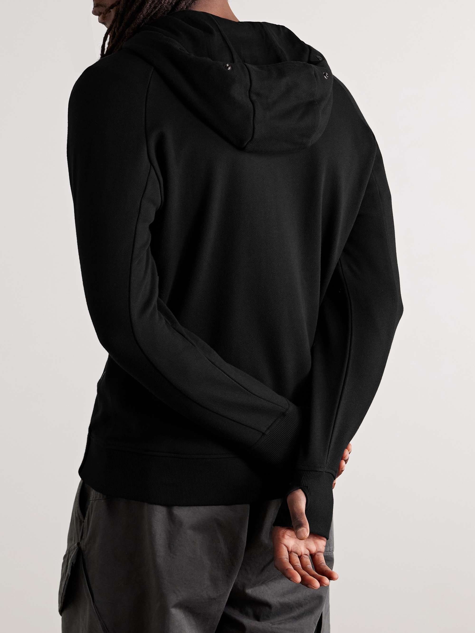 CPCOMPANY フーディ C.P. COMPANY Goggle Logo-Appliquéd Cotton-Jersey Zip-Up
