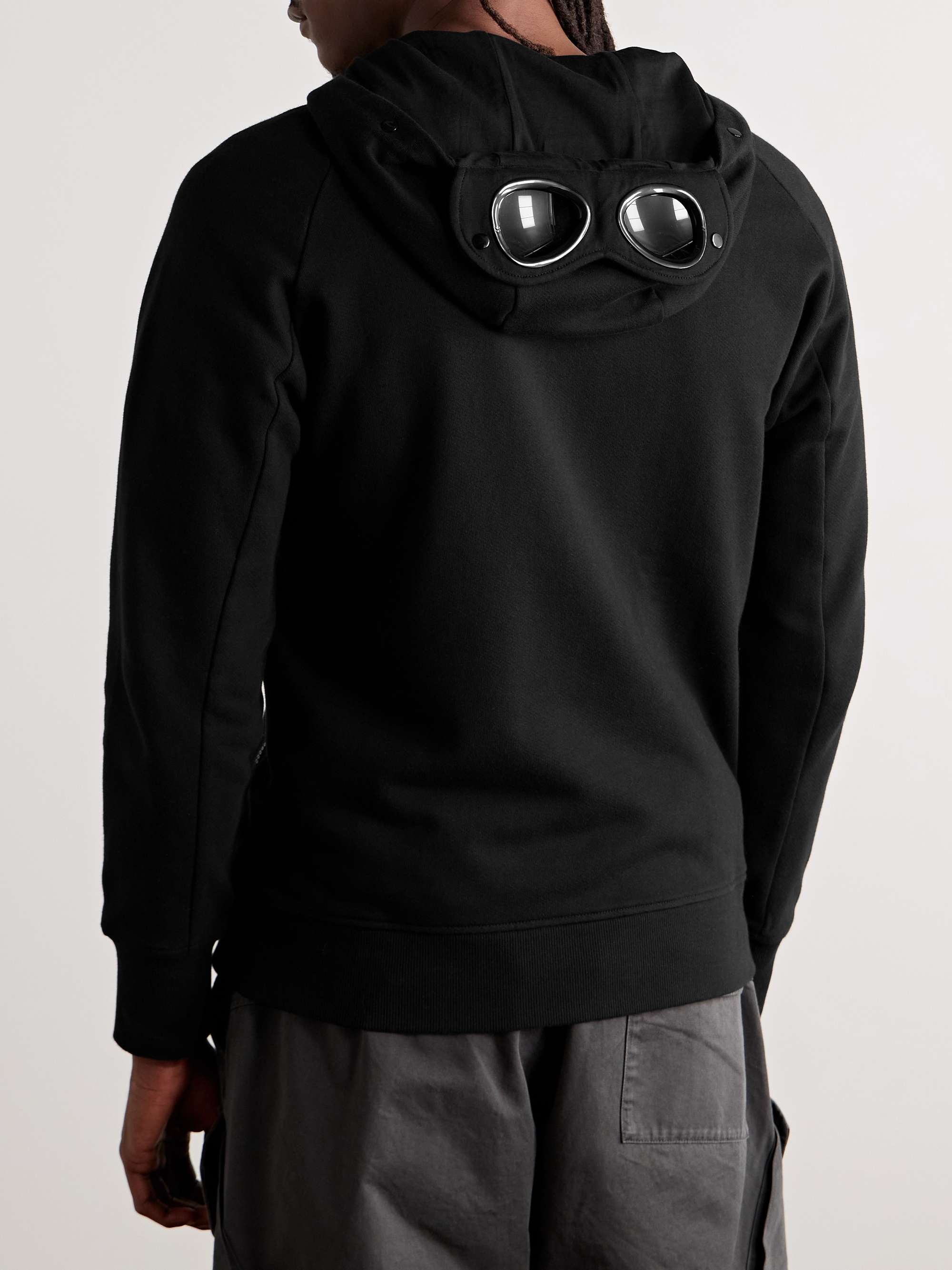 CPCOMPANY フーディ C.P. COMPANY Goggle Logo-Appliquéd Cotton-Jersey Zip-Up