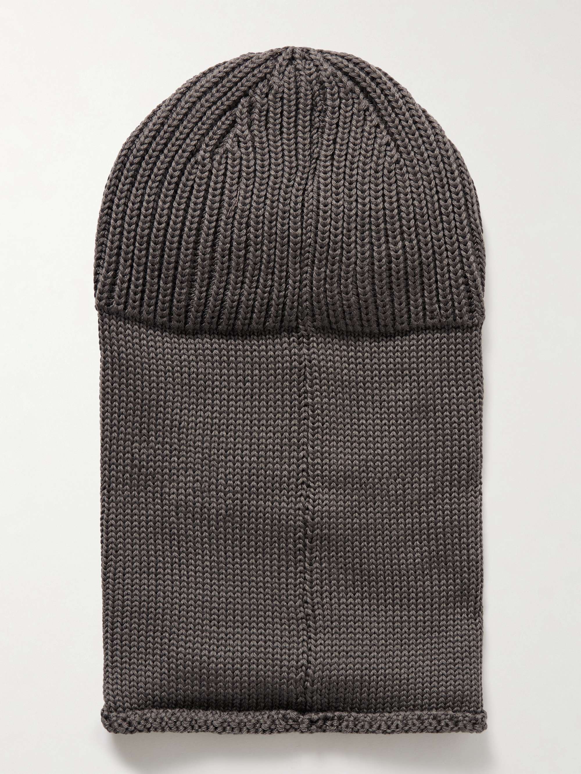 【名作】C.P. COMPANY Baraclava knit C.P. COMPANY Goggle-Embellished Shell-Trimmed Ribbed Wool