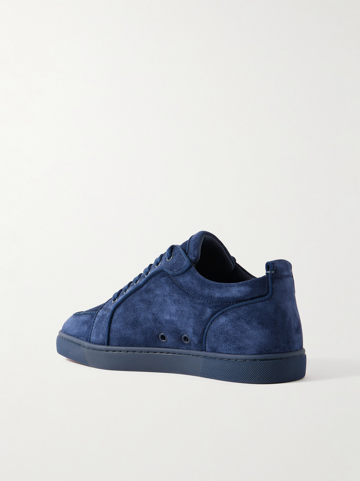Christian Louboutin Rantulow Orlato Grosgrain-trimmed Suede Sneakers