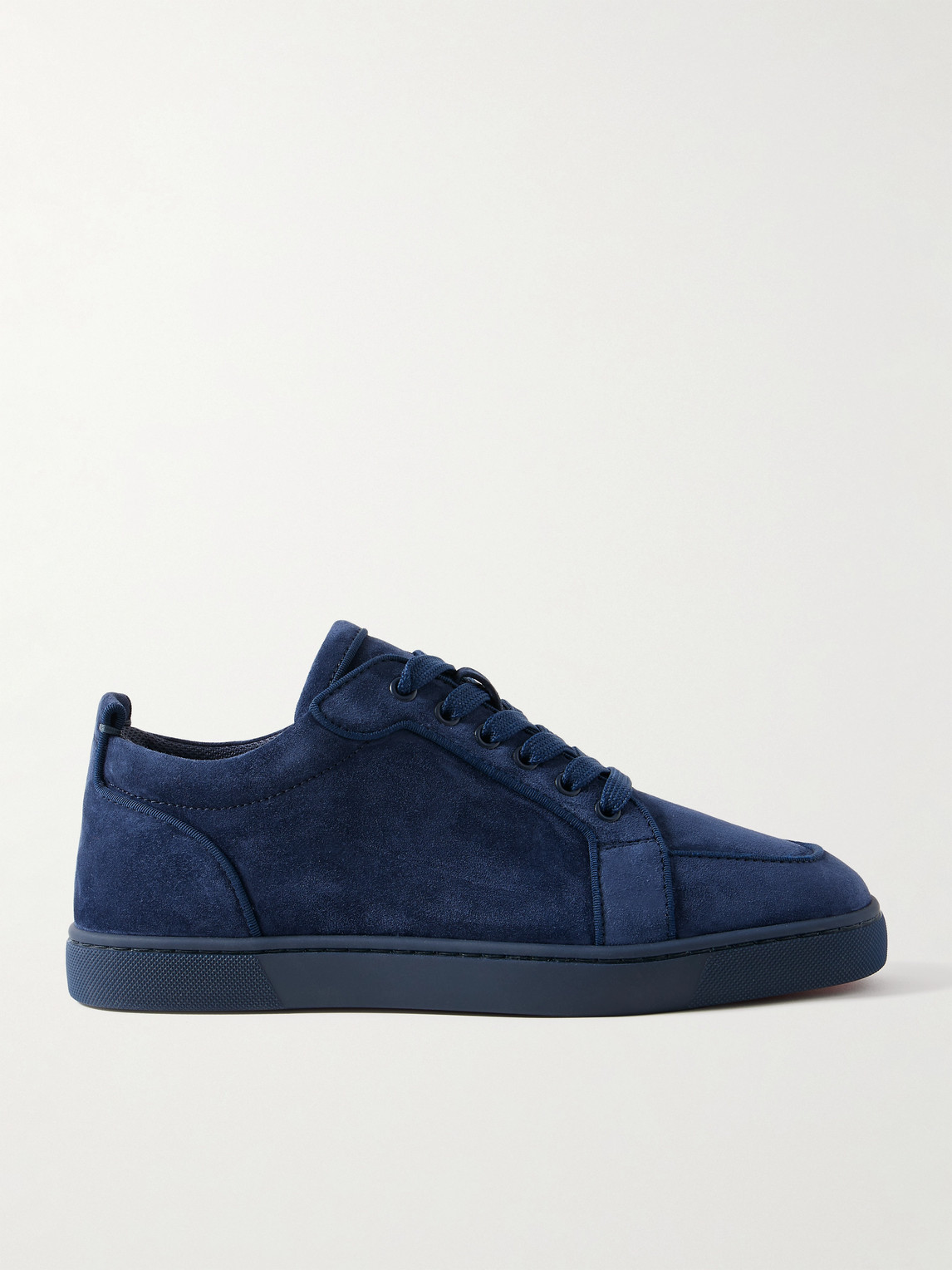 Christian Louboutin Rantulow Orlato Grosgrain-Trimmed Suede Sneakers - Men