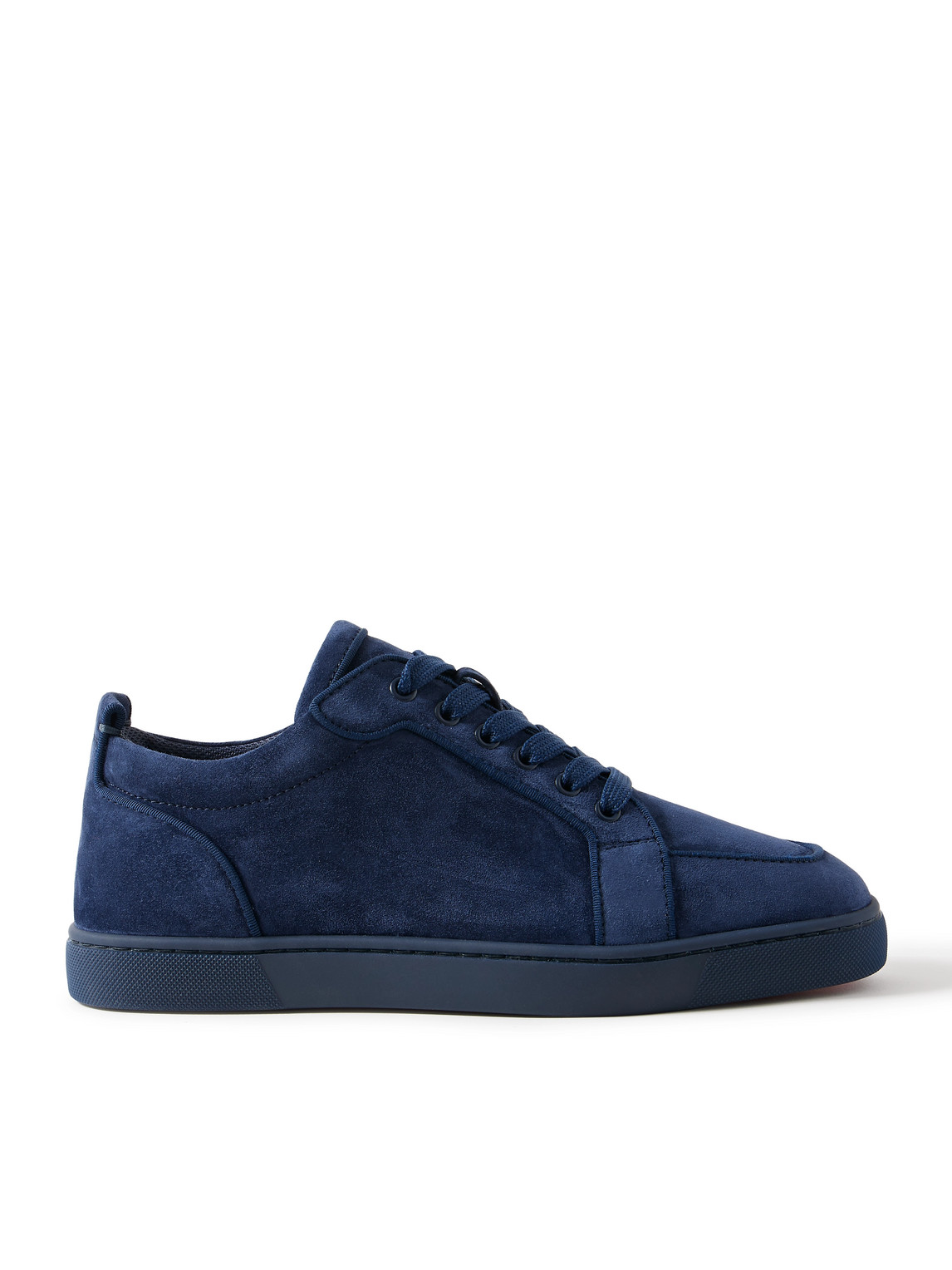 Christian Louboutin Rantulow Orlato Grosgrain-trimmed Suede Sneakers