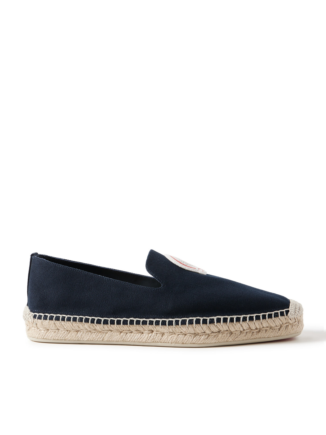 Christian Louboutin Nanou Logo-appliquéd Canvas Espadrilles