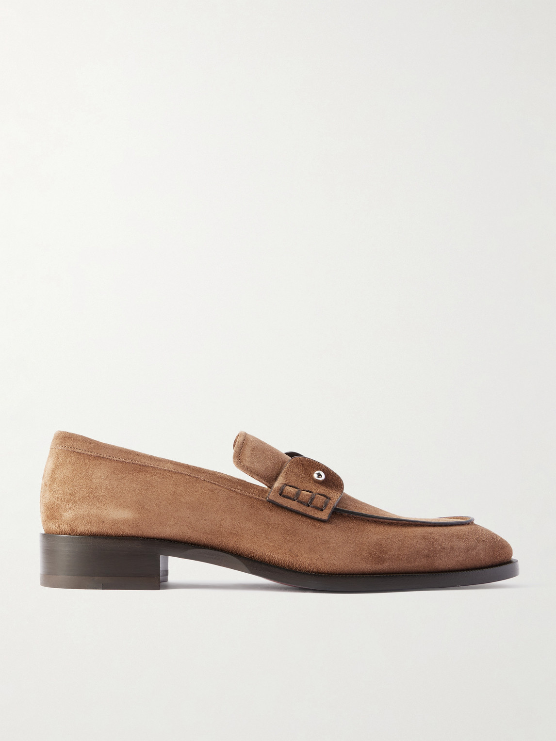 Christian Louboutin Chambelimoc Embellished Suede Loafers - Men